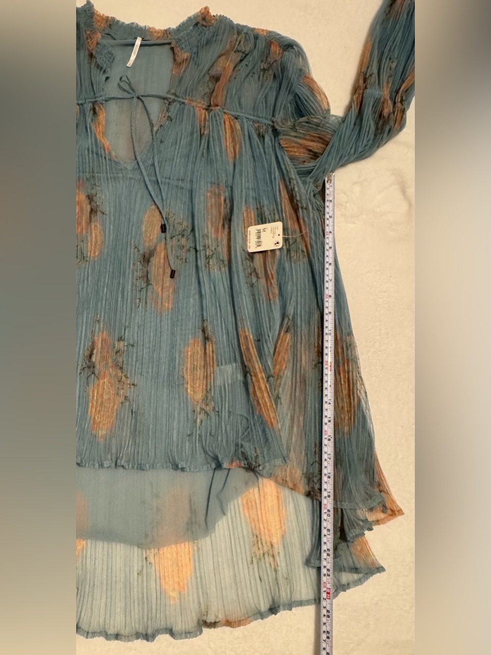NEW Free People Dahlia Dark Combo
Tunic Bell Sleeve Oversized Flowy Size M - Picture 10 of 11